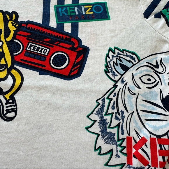 Kenzo Kids Printed T-shirt - Eye & Multi Icons 12 M - Picture 10 of 10